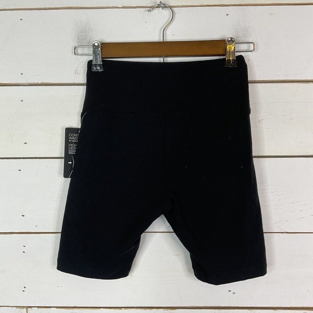 New INC Contour Shorts Activewear Legging Shorts High Waist Black Women's XS